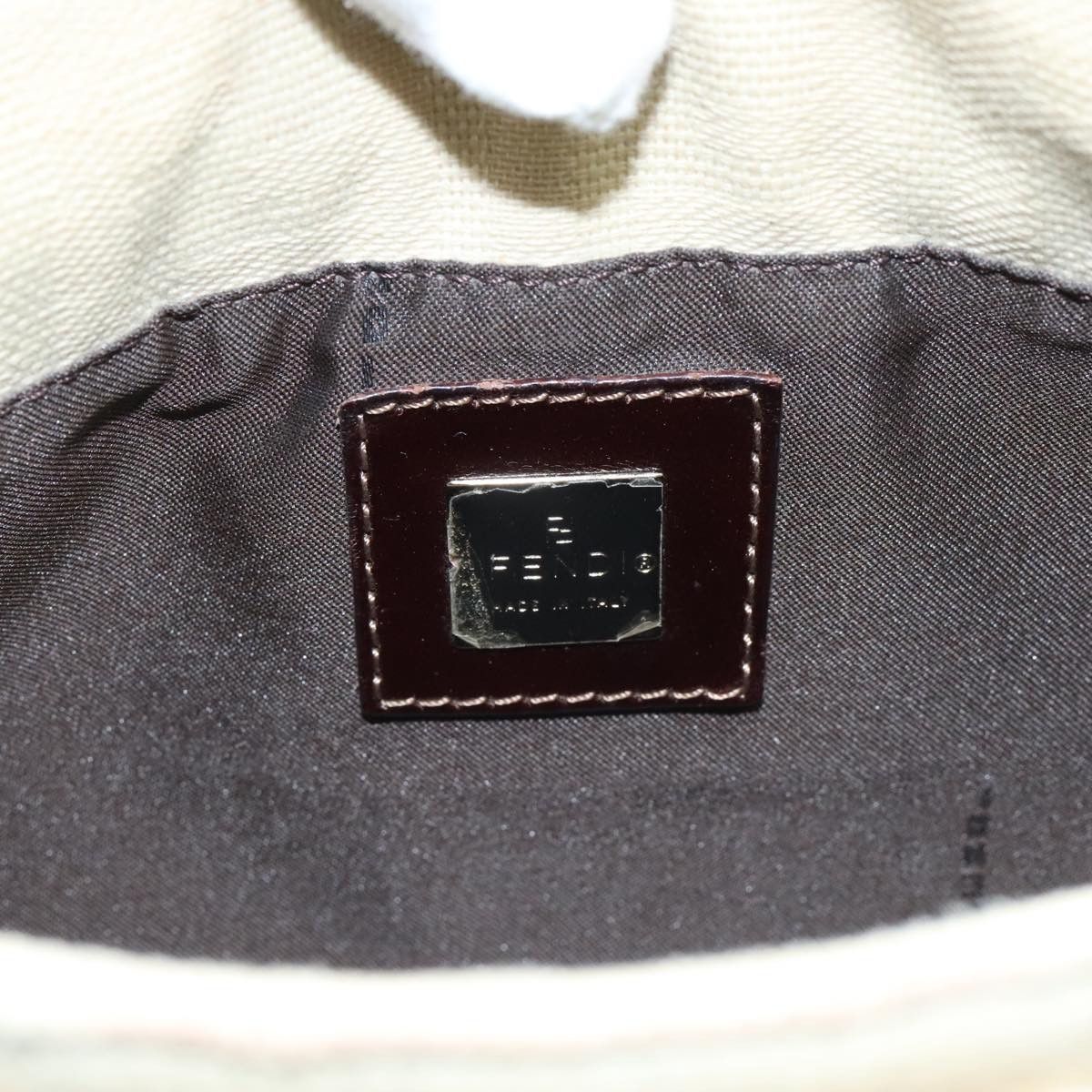 Fendi Mamma Baguette Beige Canvas Shoulder Bag (Pre-Owned) Size ONE SIZE - 13 Thumbnail