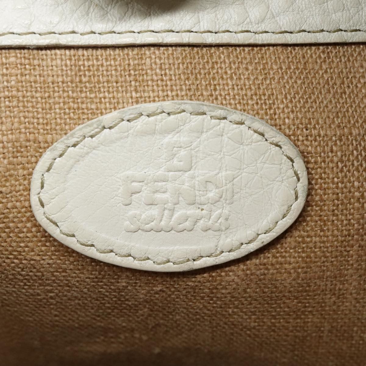 Fendi Selleria White Leather Shoulder Bag (Pre-Owned) Size ONE SIZE - 17 Thumbnail