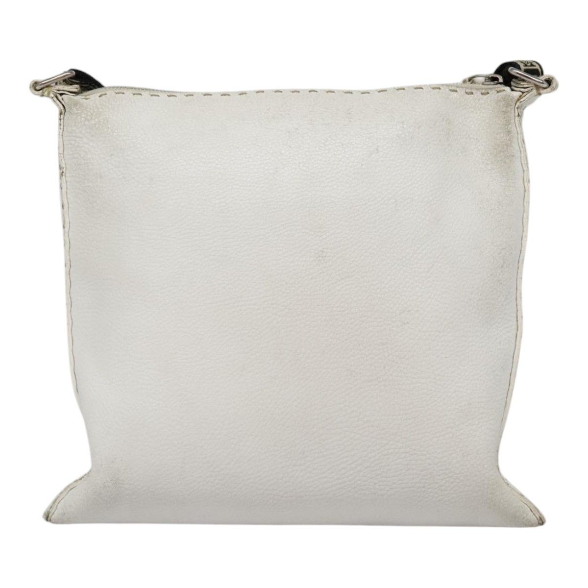 Fendi Selleria White Leather Shoulder Bag (Pre-Owned) Size ONE SIZE - 2 Thumbnail