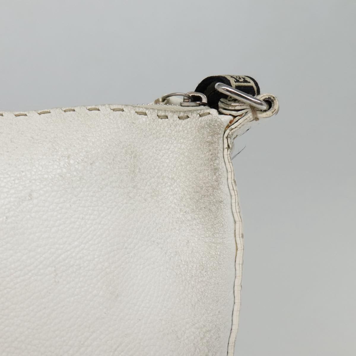 Fendi Selleria White Leather Shoulder Bag (Pre-Owned) Size ONE SIZE - 16 Thumbnail