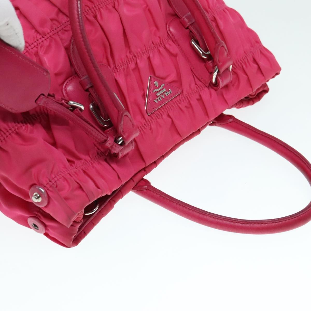 Prada Pink Synthetic Handbag (Pre-Owned) Size ONE SIZE - 5 Thumbnail