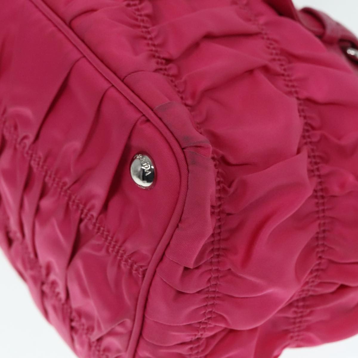 Prada Pink Synthetic Handbag (Pre-Owned) Size ONE SIZE - 7 Thumbnail