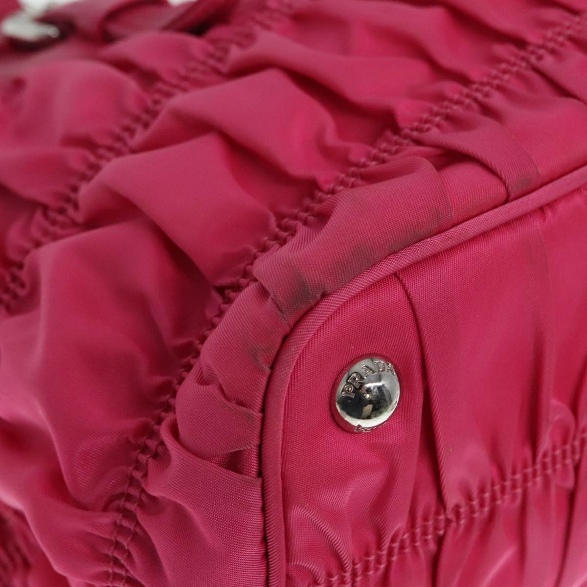 Prada Pink Synthetic Handbag (Pre-Owned) Size ONE SIZE - 6 Thumbnail