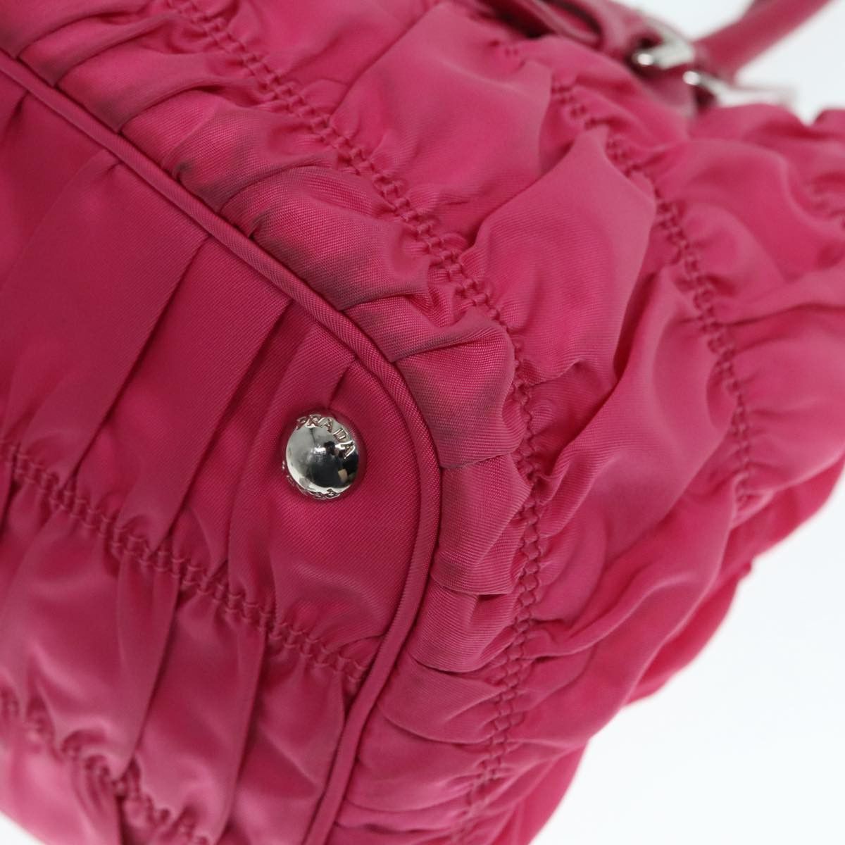 Prada Pink Synthetic Handbag (Pre-Owned) Size ONE SIZE - 9 Thumbnail