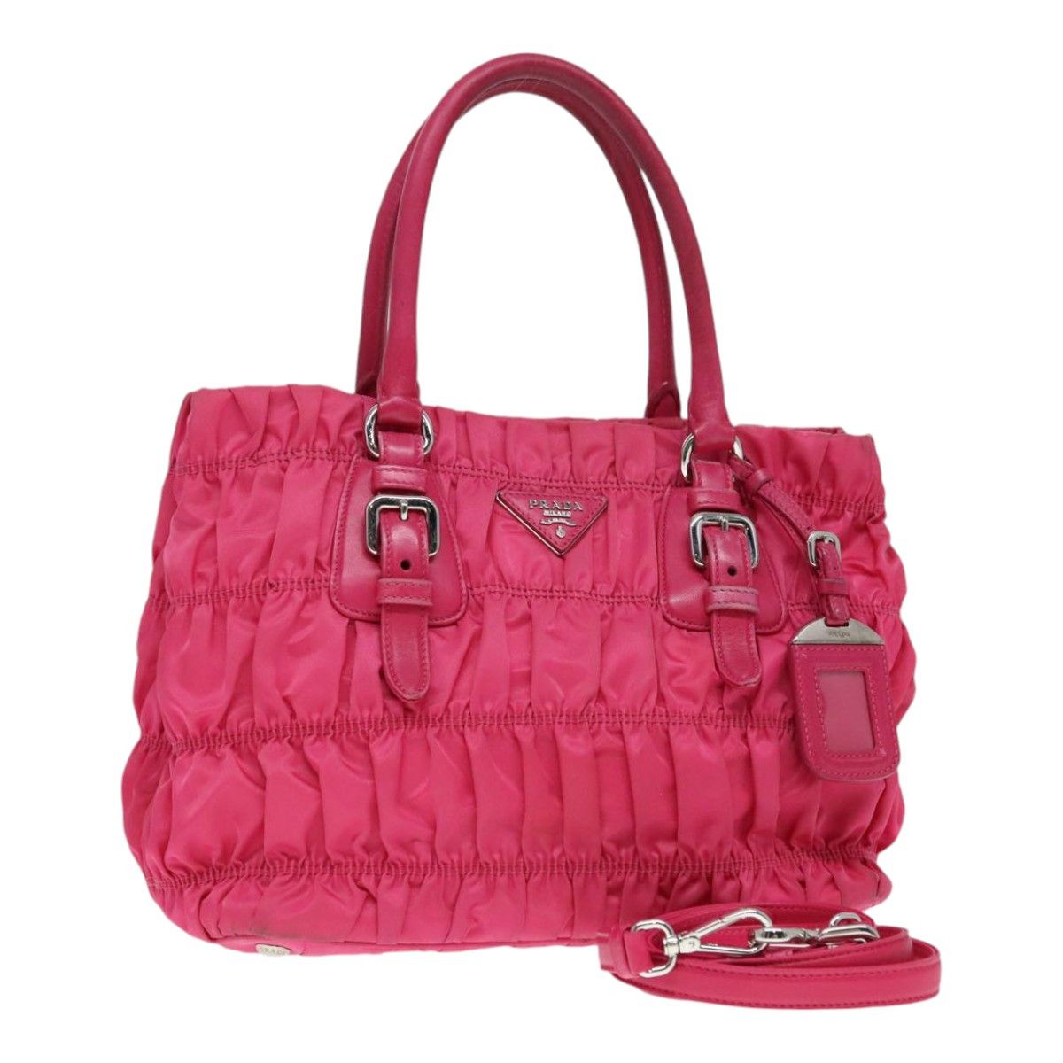 Prada Pink Synthetic Handbag (Pre-Owned) Size ONE SIZE - 15 Thumbnail