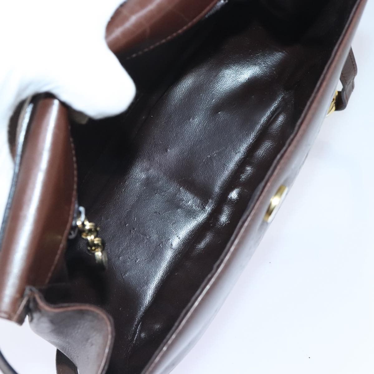 Salvatore Ferragamo Brown Leather Shoulder Bag (Pre-Owned) Size ONE SIZE - 19 Thumbnail