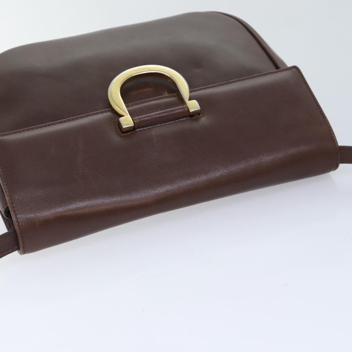 Salvatore Ferragamo Brown Leather Shoulder Bag (Pre-Owned) Size ONE SIZE - 12 Thumbnail