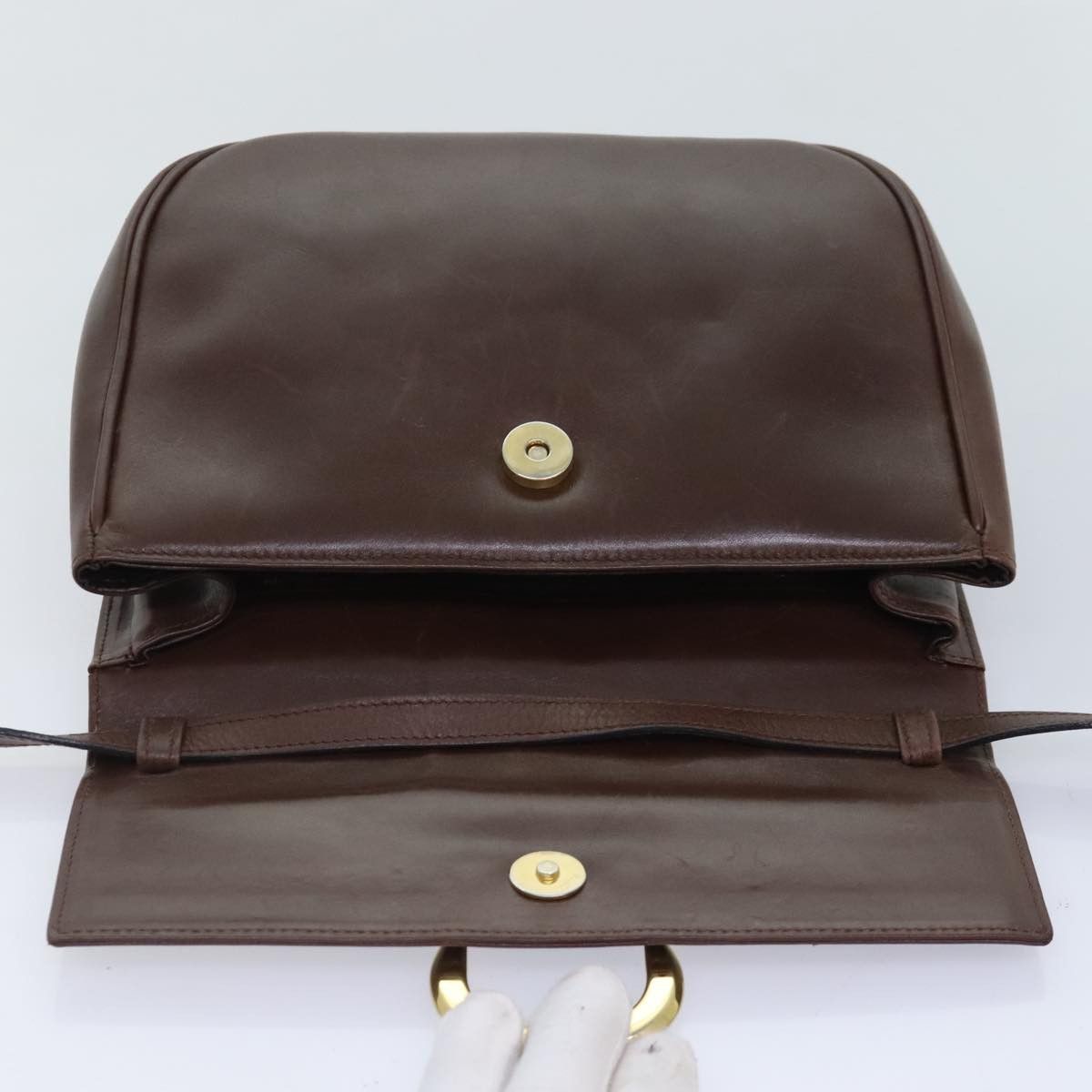 Salvatore Ferragamo Brown Leather Shoulder Bag (Pre-Owned) Size ONE SIZE - 18 Thumbnail