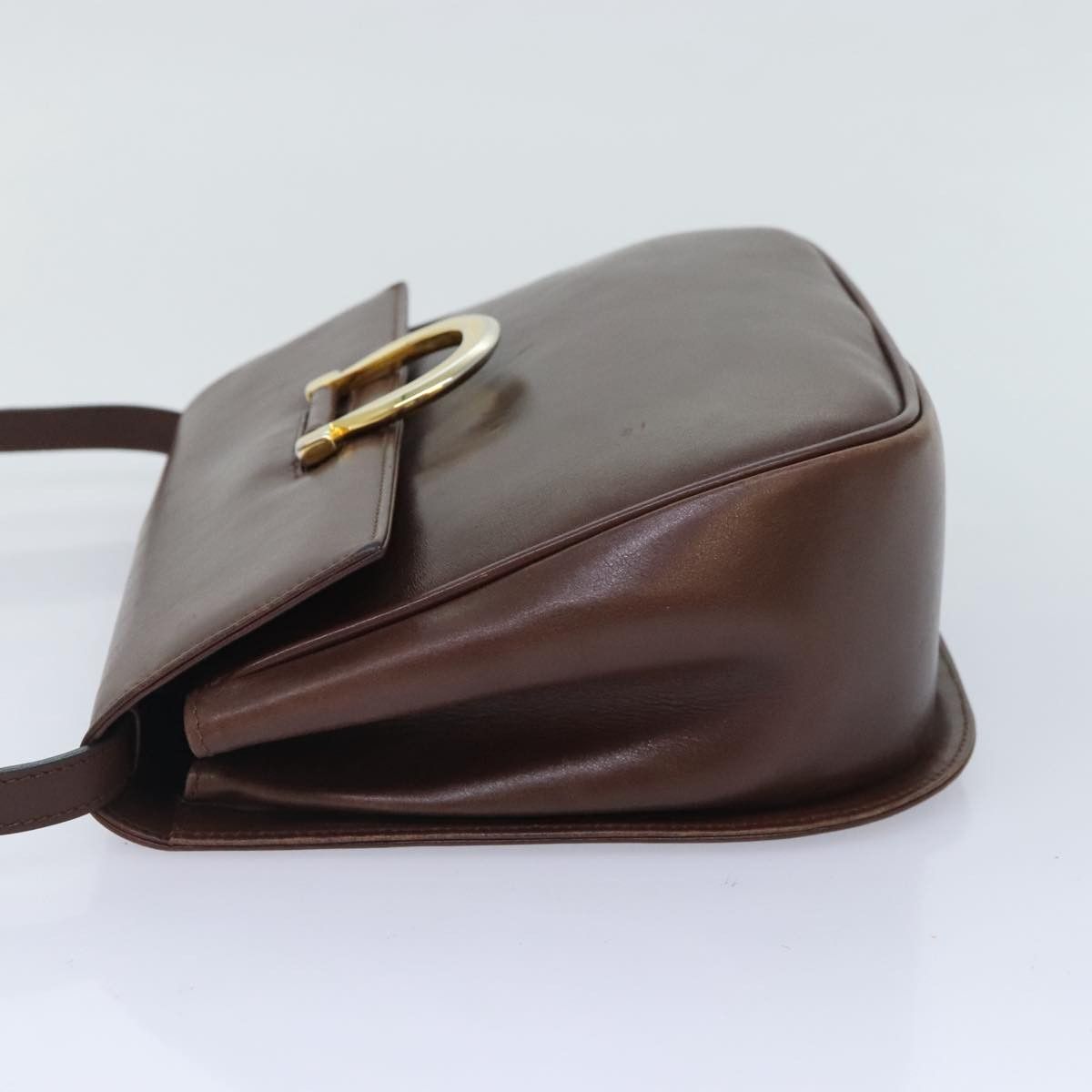 Salvatore Ferragamo Brown Leather Shoulder Bag (Pre-Owned) Size ONE SIZE - 4 Thumbnail
