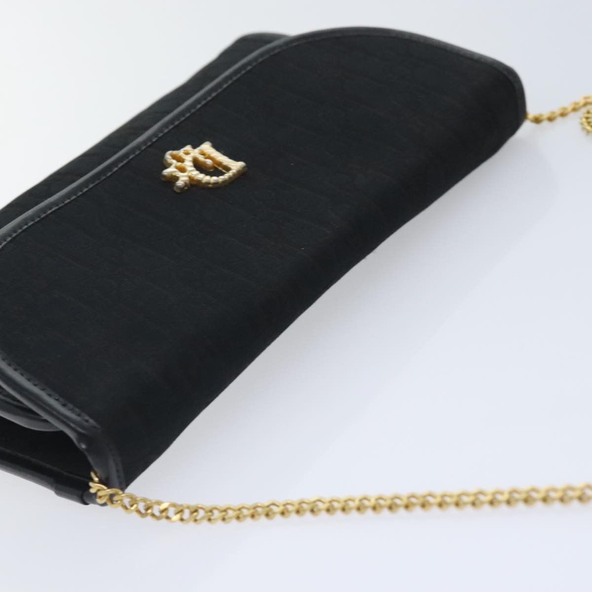 Dior Oblique Black Canvas Shoulder Bag (Pre-Owned) Size ONE SIZE - 14 Thumbnail