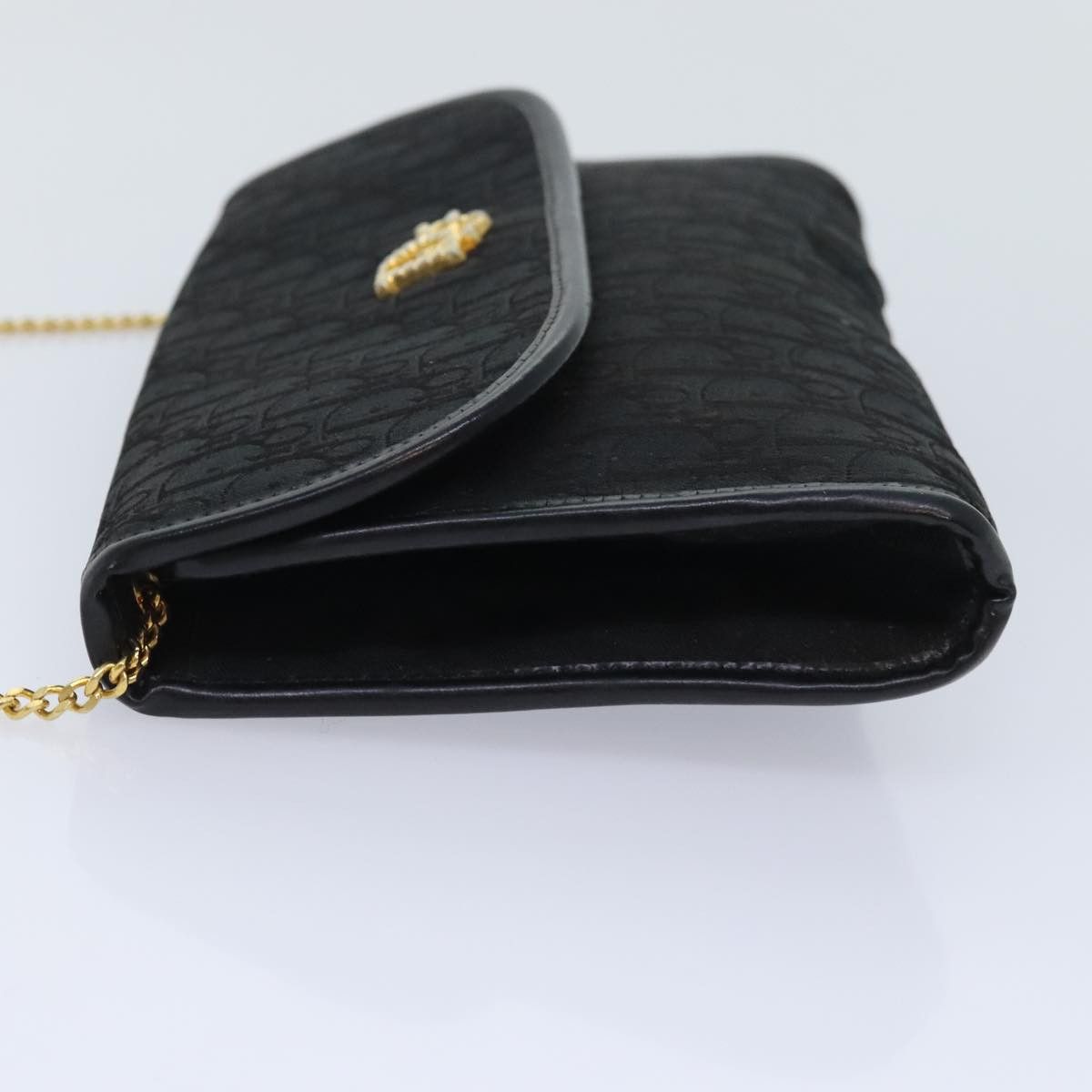 Dior Oblique Black Canvas Shoulder Bag (Pre-Owned) Size ONE SIZE - 3 Thumbnail