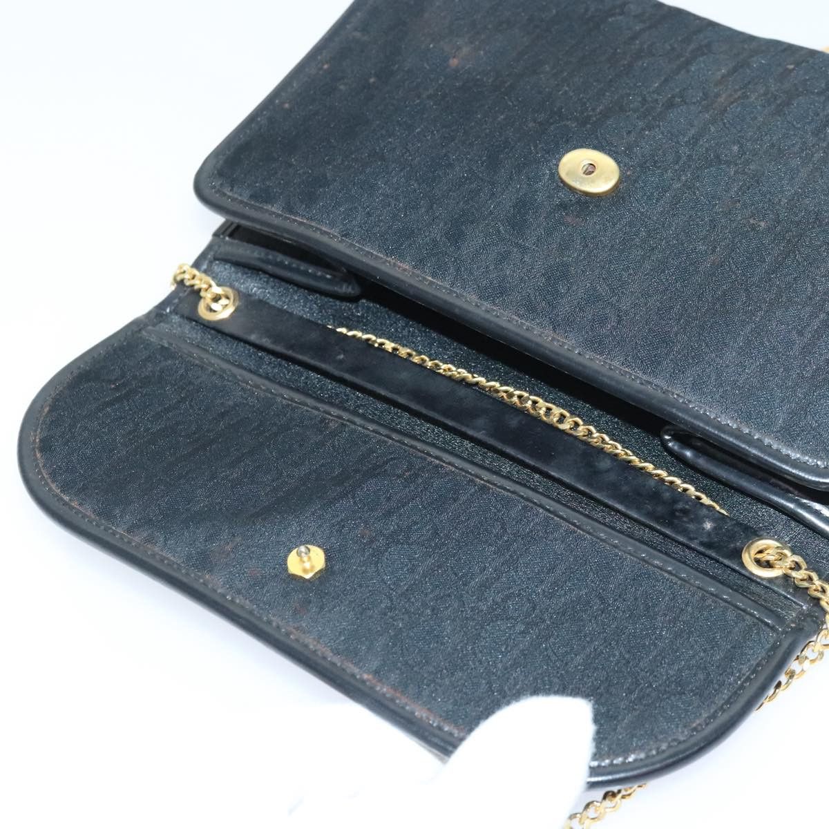Dior Oblique Black Canvas Shoulder Bag (Pre-Owned) Size ONE SIZE - 10 Thumbnail
