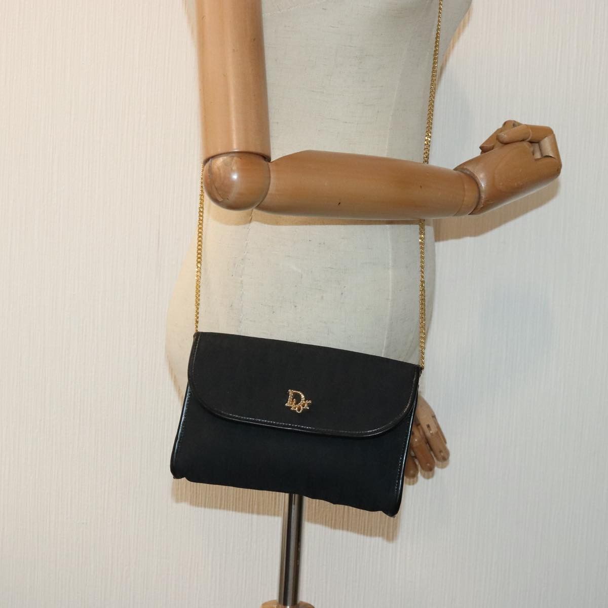 Dior Oblique Black Canvas Shoulder Bag (Pre-Owned) Size ONE SIZE - 11 Thumbnail