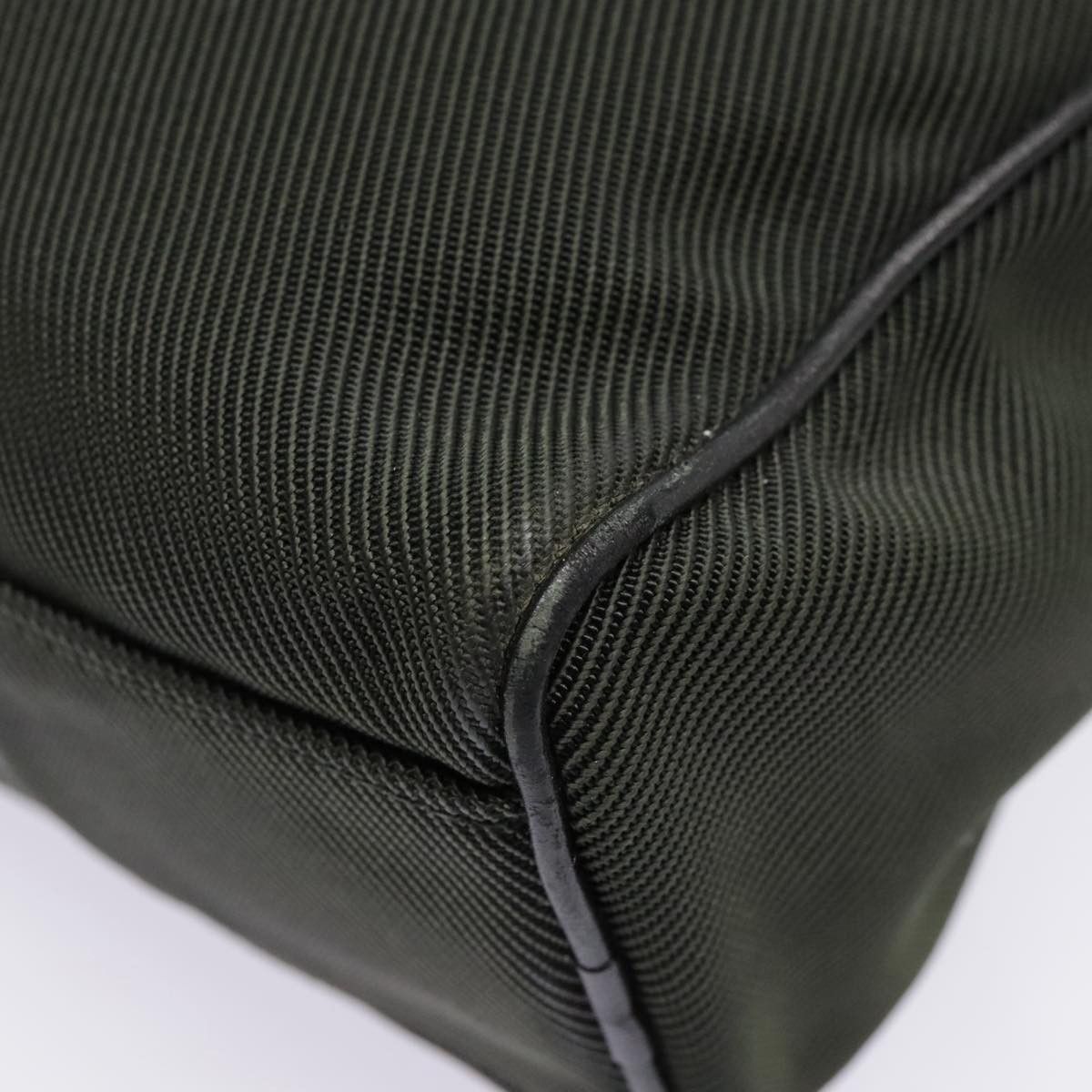 Salvatore Ferragamo Khaki Canvas Clutch Bag (Pre-Owned) Size ONE SIZE - 4 Thumbnail