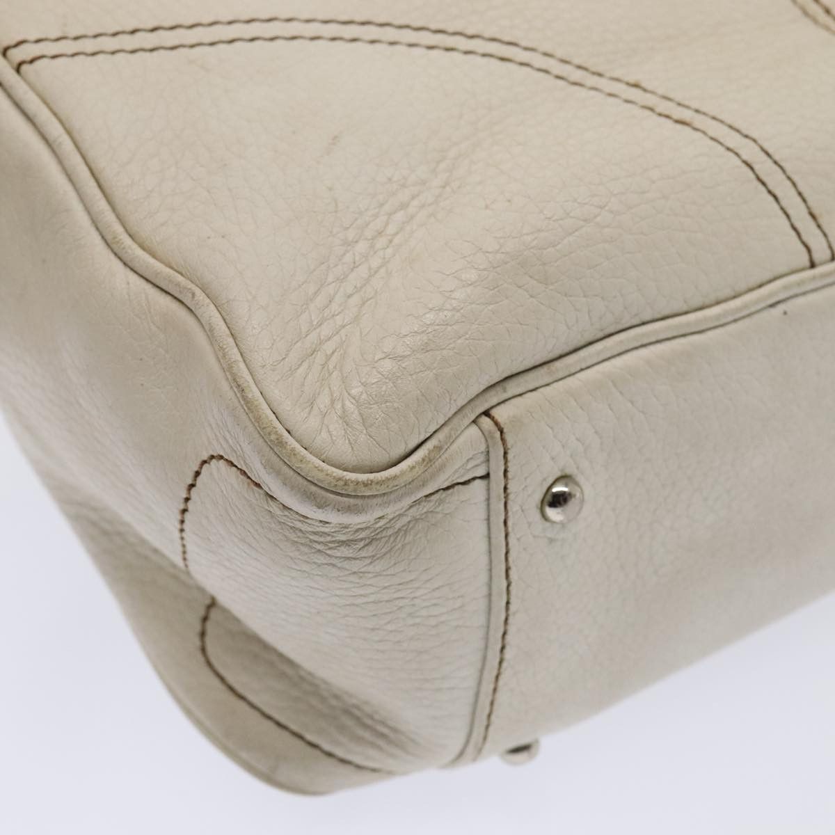 MCM White Leather Shoulder Bag (Pre-Owned) Size ONE SIZE - 7 Thumbnail