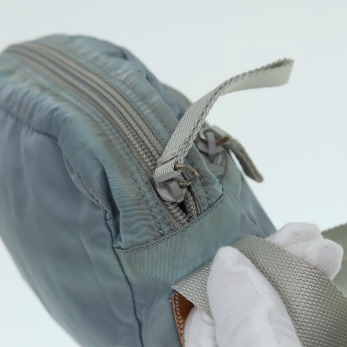 Prada Tessuto Blue Synthetic Shoulder Bag (Pre-Owned) Size ONE SIZE - 19 Thumbnail