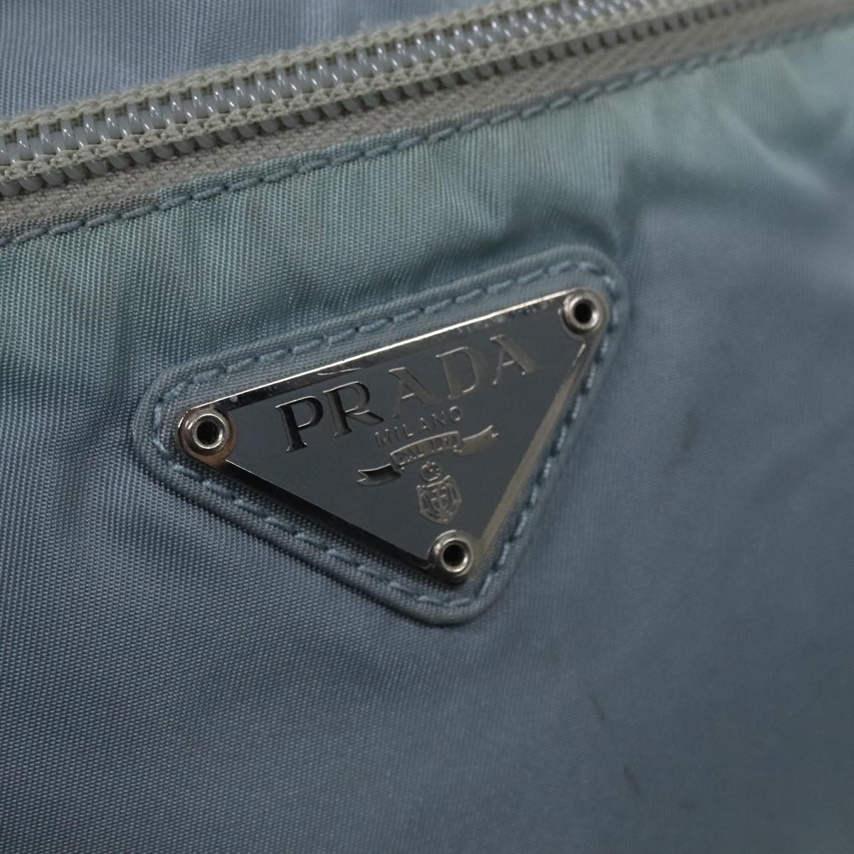 Prada Tessuto Blue Synthetic Shoulder Bag (Pre-Owned) Size ONE SIZE - 14 Thumbnail