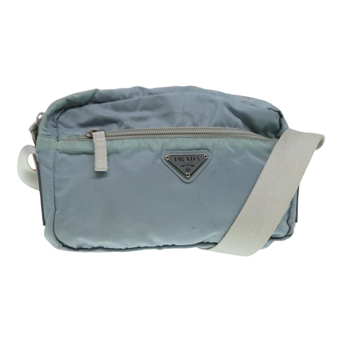 Prada Tessuto Blue Synthetic Shoulder Bag (Pre-Owned) Size ONE SIZE - 18 Thumbnail