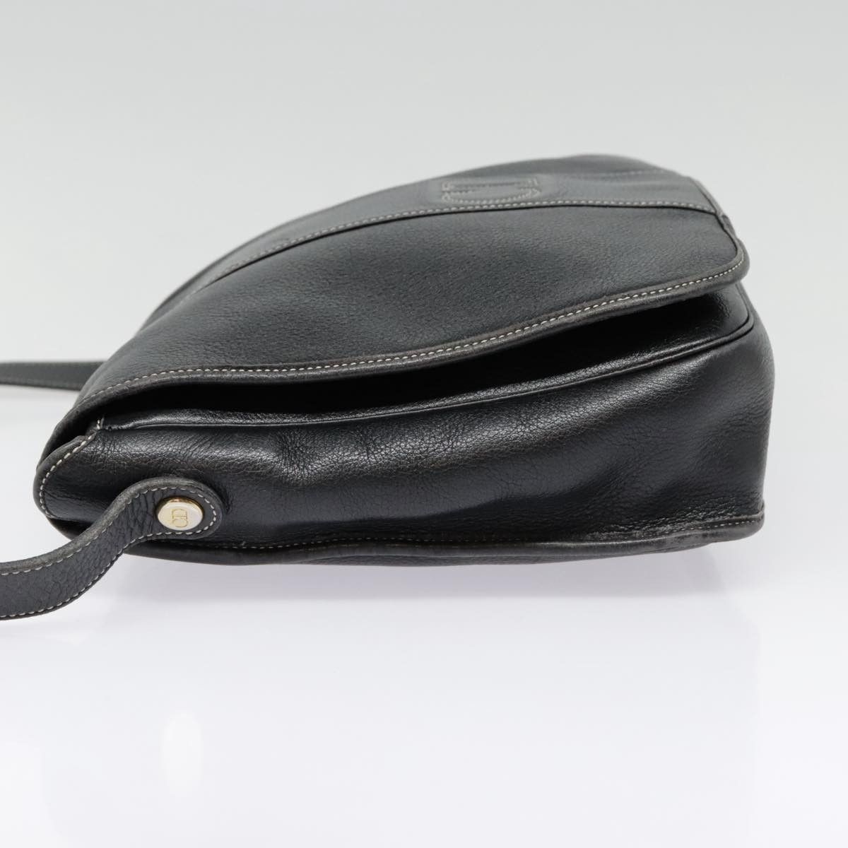 Dior Cd Black Leather Shoulder Bag (Pre-Owned) Size ONE SIZE - 3 Thumbnail