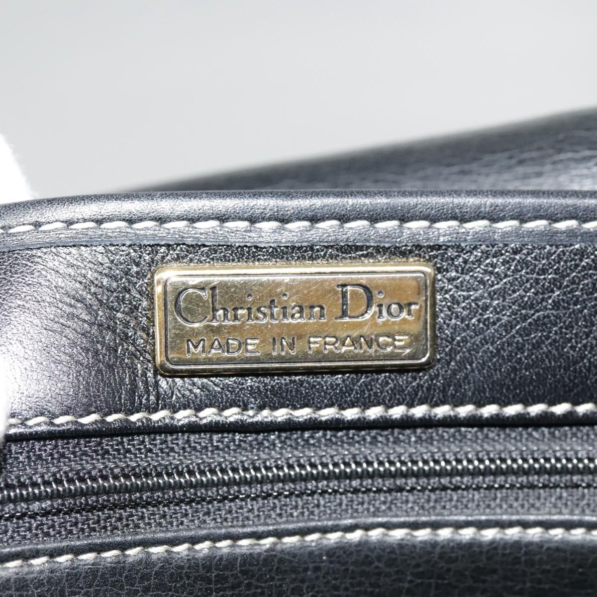 Dior Cd Black Leather Shoulder Bag (Pre-Owned) Size ONE SIZE - 13 Thumbnail
