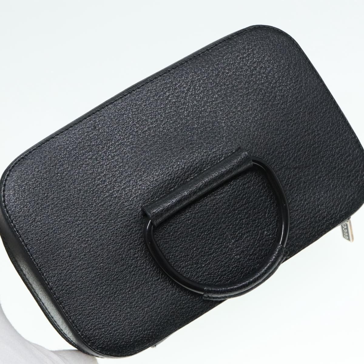 Gucci Vanity Black Leather Handbag (Pre-Owned) Size ONE SIZE - 12 Thumbnail