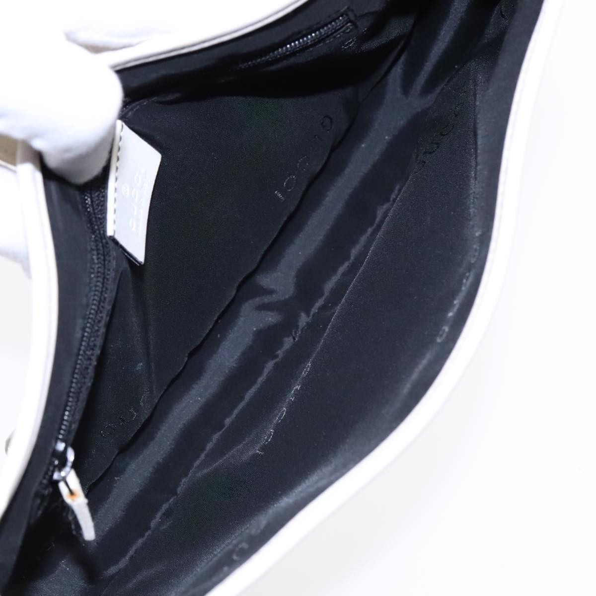 Gucci White Leather Shoulder Bag (Pre-Owned) Size ONE SIZE - 10 Thumbnail