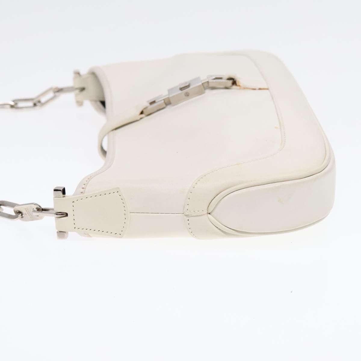 Gucci White Leather Shoulder Bag (Pre-Owned) Size ONE SIZE - 4 Thumbnail