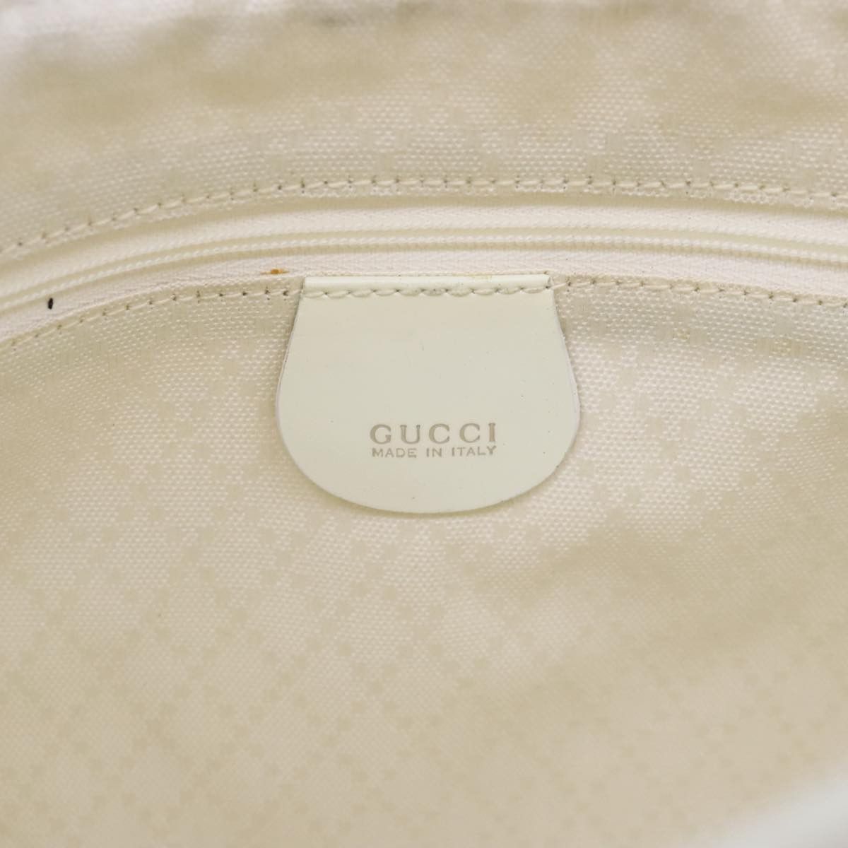 Gucci Bamboo White Leather Handbag (Pre-Owned) Size ONE SIZE - 8 Thumbnail