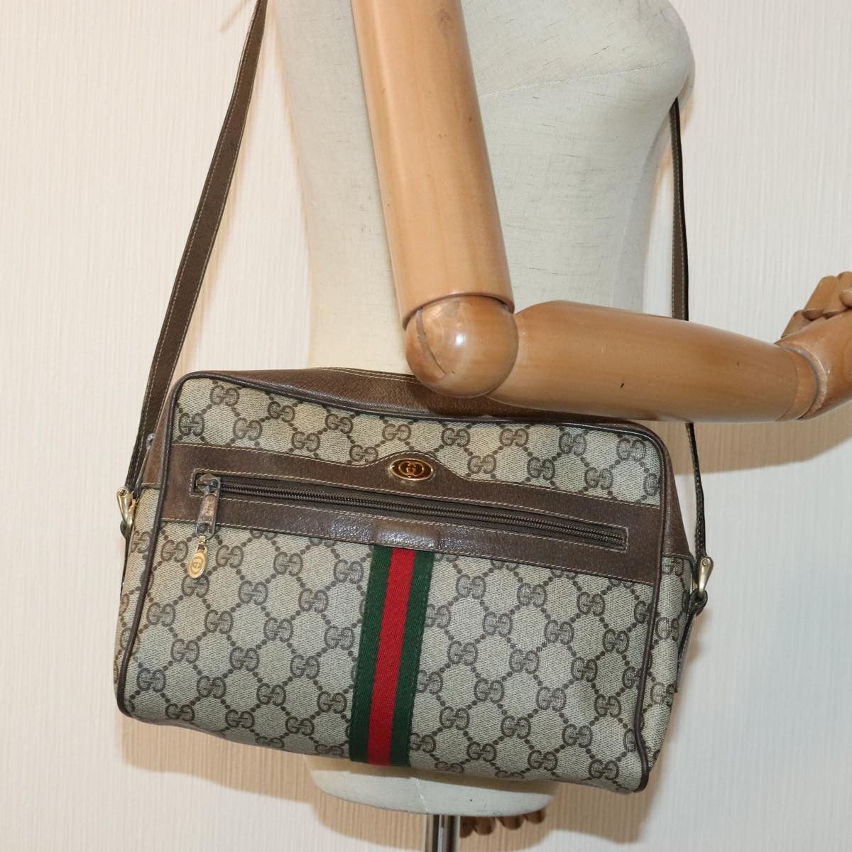 Gucci Ophidia Beige Canvas Shoulder Bag (Pre-Owned) Size ONE SIZE - 14 Thumbnail