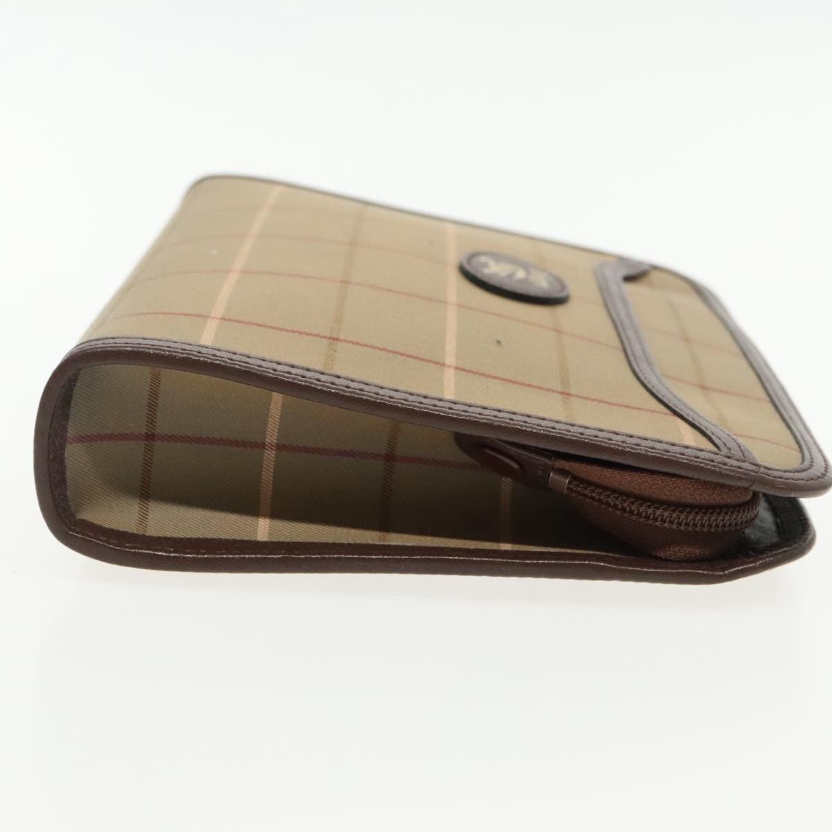 Burberry Nova Check Brown Canvas Clutch Bag (Pre-Owned) Size ONE SIZE - 3 Thumbnail