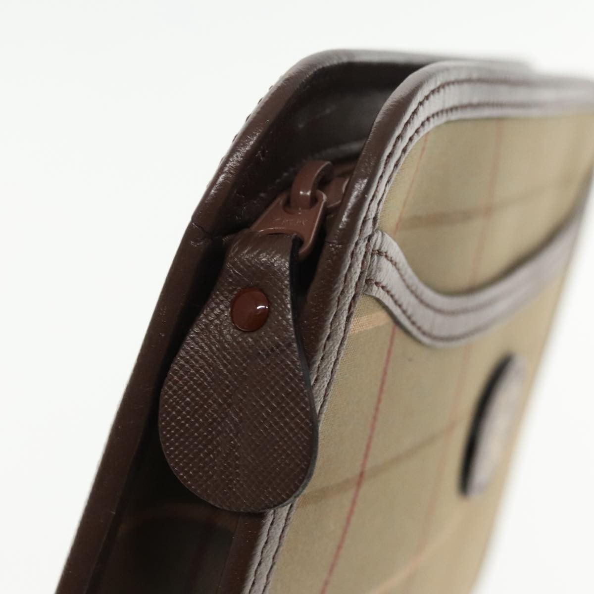 Burberry Nova Check Brown Canvas Clutch Bag (Pre-Owned) Size ONE SIZE - 9 Thumbnail