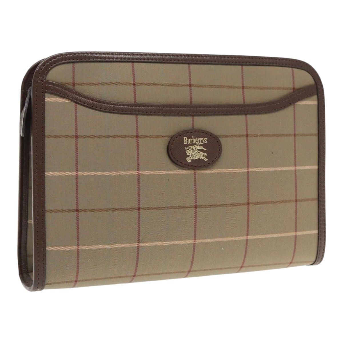 Burberry Nova Check Brown Canvas Clutch Bag (Pre-Owned) Size ONE SIZE - 11 Thumbnail