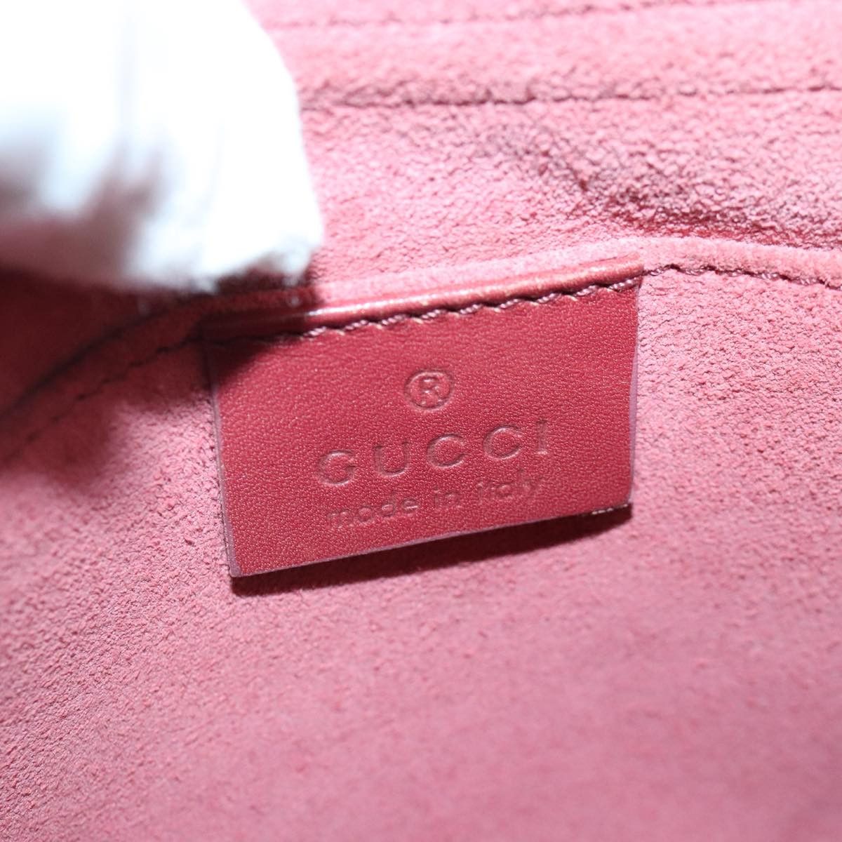 Gucci Red Suede Shoulder Bag (Pre-Owned) Size ONE SIZE - 13 Thumbnail