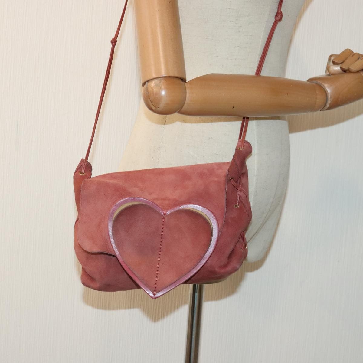 Gucci Red Suede Shoulder Bag (Pre-Owned) Size ONE SIZE - 14 Thumbnail