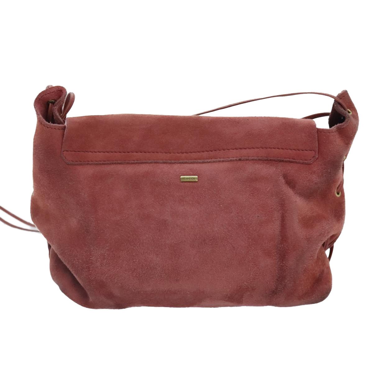 Gucci Red Suede Shoulder Bag (Pre-Owned) Size ONE SIZE - 2 Thumbnail