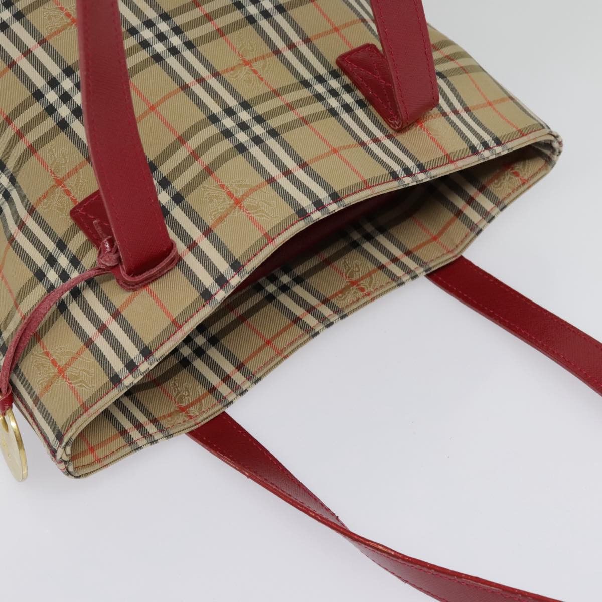 Burberry Nova Check Beige Canvas Tote Bag (Pre-Owned) Size ONE SIZE - 16 Thumbnail