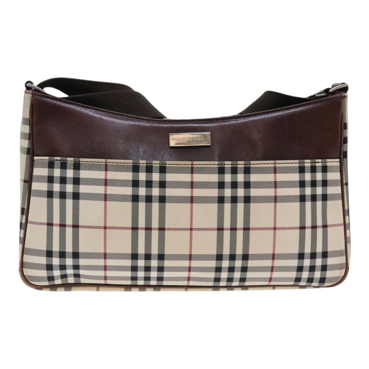Burberry Nova Check Beige Synthetic Shoulder Bag (Pre-Owned) Size ONE SIZE - 17 Thumbnail