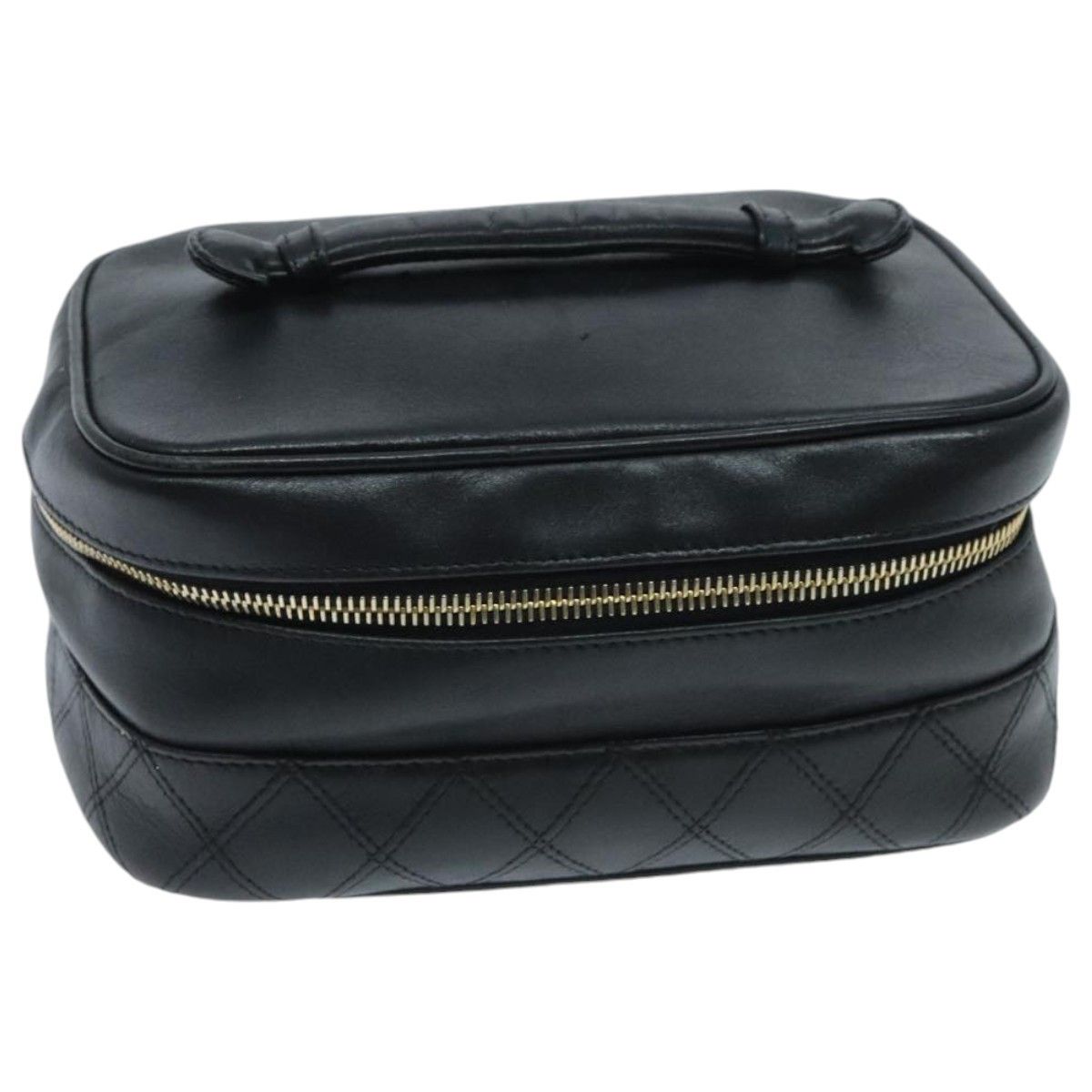 Chanel Vanity Black Leather Clutch Bag (Pre-Owned) Size ONE SIZE - 18 Thumbnail