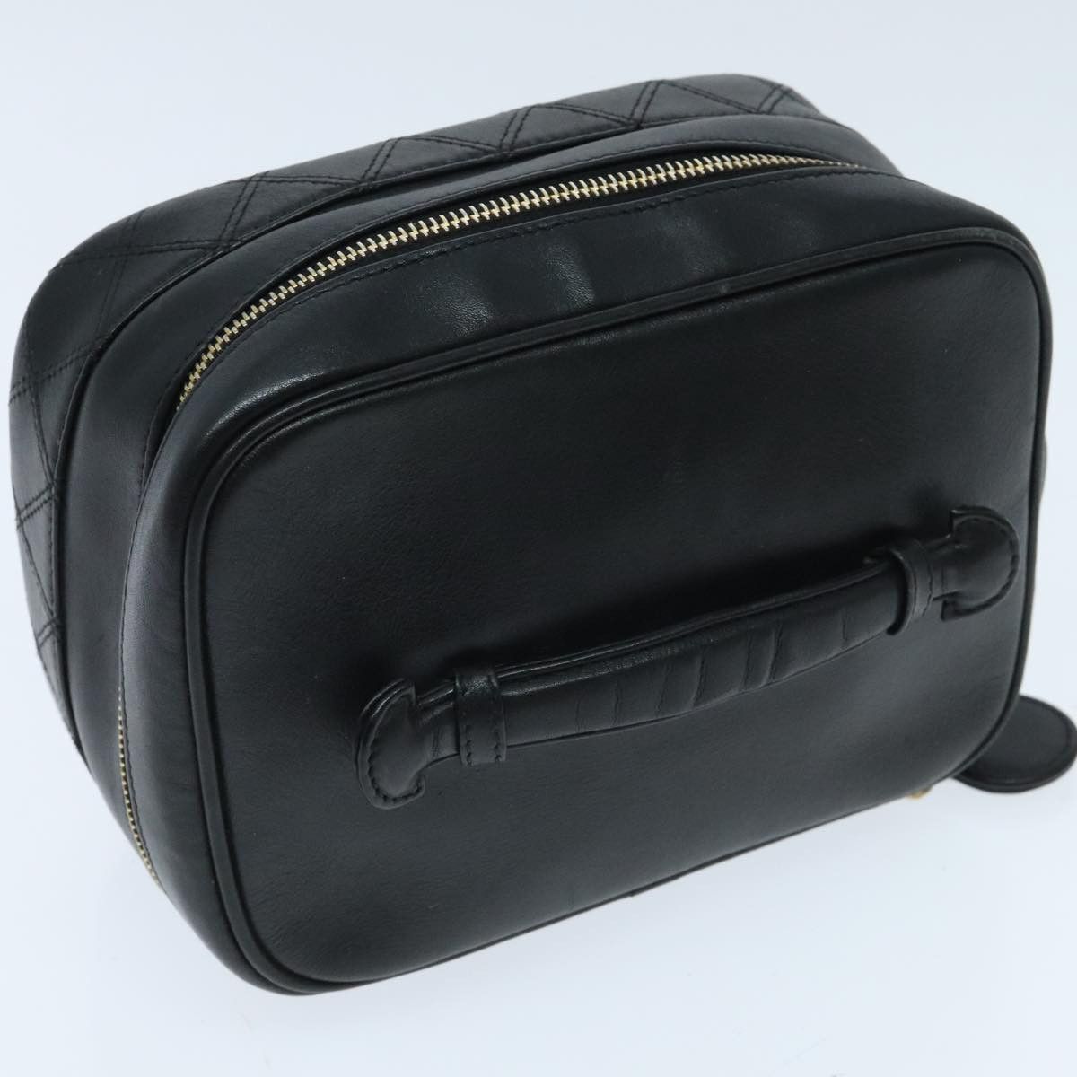 Chanel Vanity Black Leather Clutch Bag (Pre-Owned) Size ONE SIZE - 4 Thumbnail