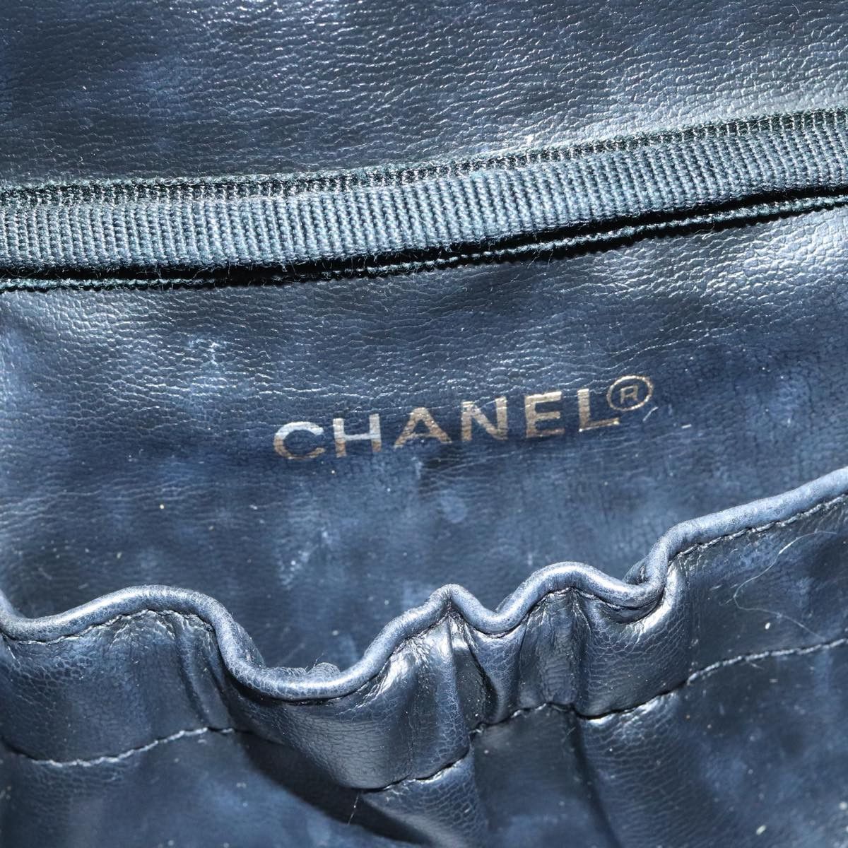 Chanel Vanity Black Leather Clutch Bag (Pre-Owned) Size ONE SIZE - 8 Thumbnail