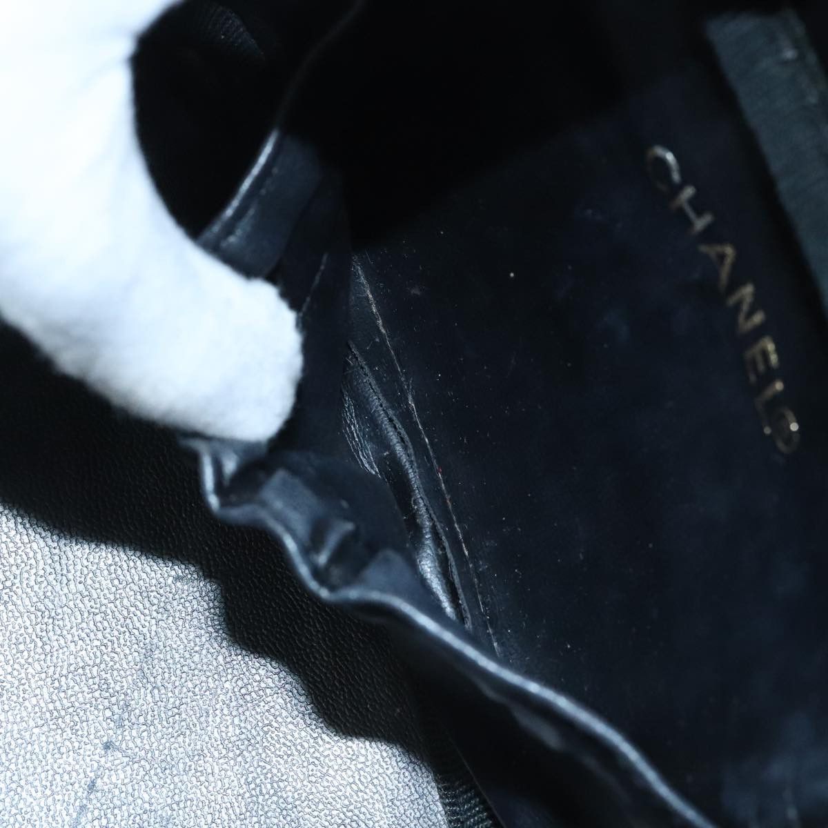 Chanel Vanity Black Leather Clutch Bag (Pre-Owned) Size ONE SIZE - 9 Thumbnail