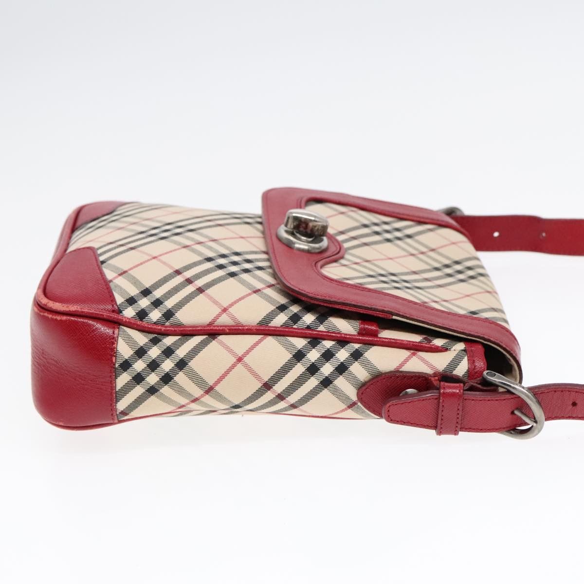 Burberry Nova Check Beige Canvas Shoulder Bag (Pre-Owned) Size ONE SIZE - 4 Thumbnail