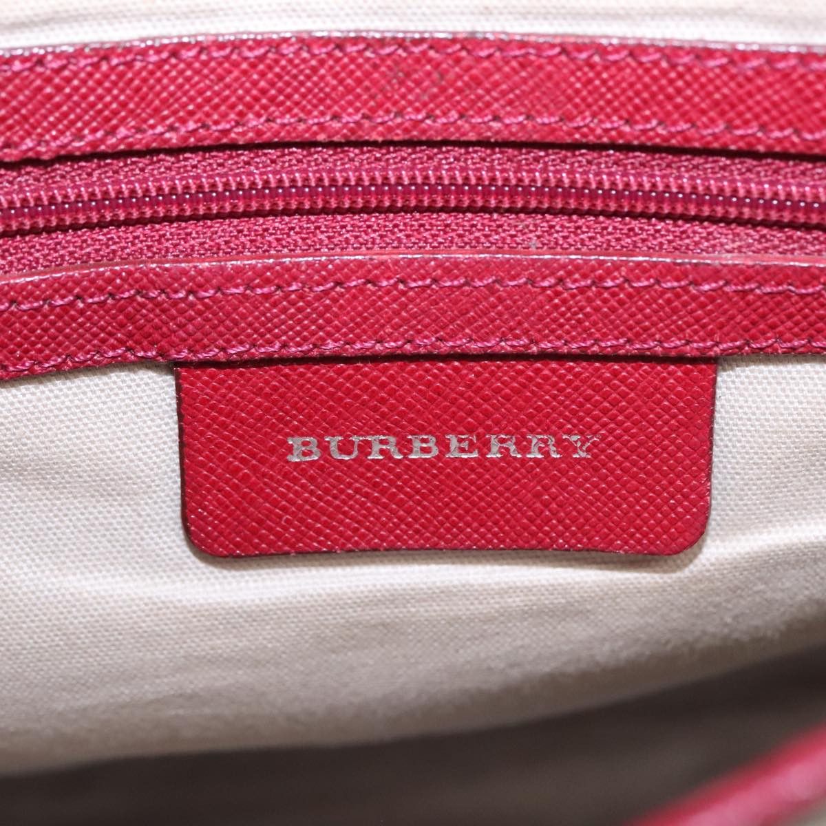 Burberry Nova Check Beige Canvas Shoulder Bag (Pre-Owned) Size ONE SIZE - 12 Thumbnail