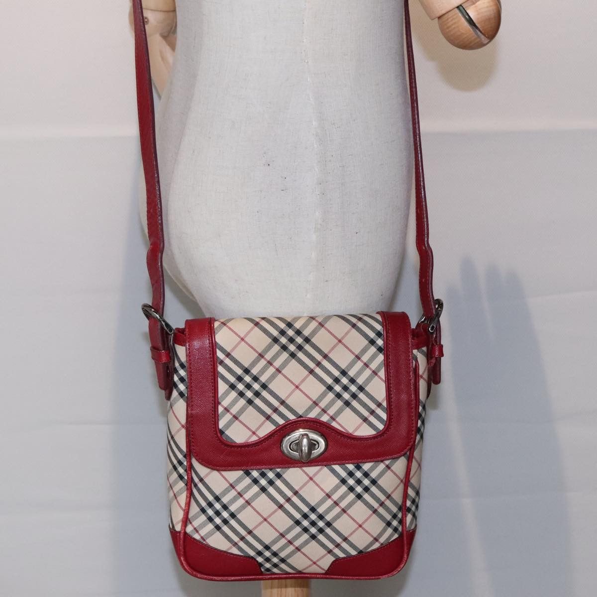 Burberry Nova Check Beige Canvas Shoulder Bag (Pre-Owned) Size ONE SIZE - 13 Thumbnail