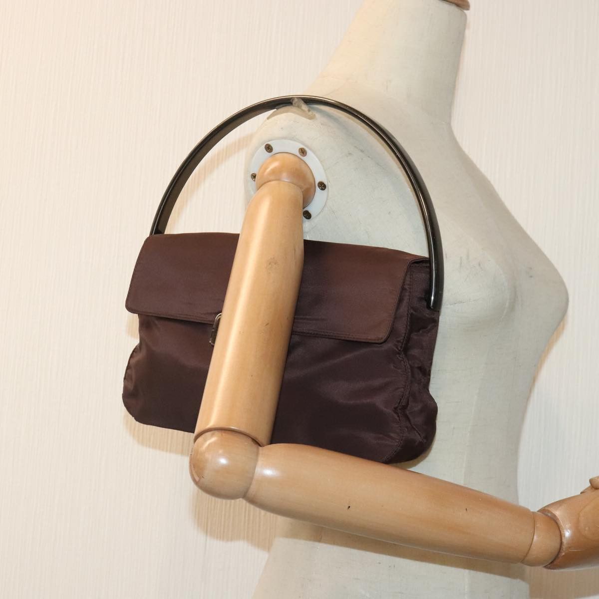 Prada Re-Nylon Brown Synthetic Handbag (Pre-Owned) Size ONE SIZE - 14 Thumbnail