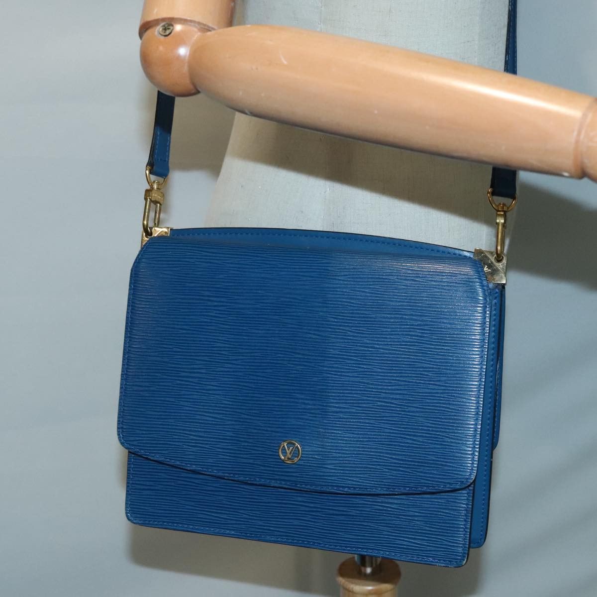 Louis Vuitton Grenelle Blue Leather Shoulder Bag (Pre-Owned) Size ONE SIZE - 16 Thumbnail