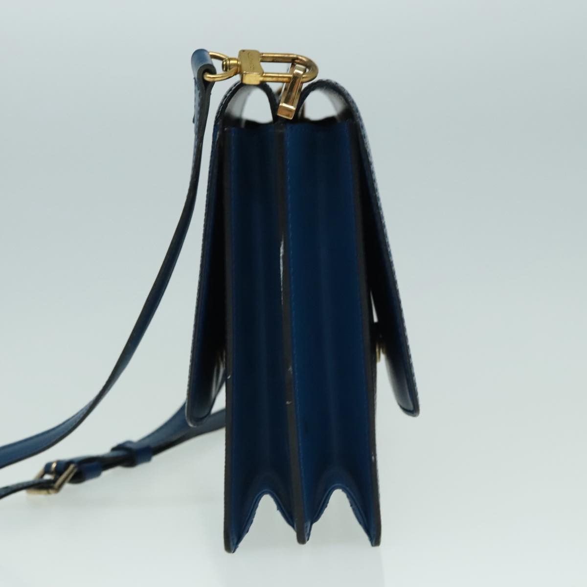 Louis Vuitton Grenelle Blue Leather Shoulder Bag (Pre-Owned) Size ONE SIZE - 4 Thumbnail