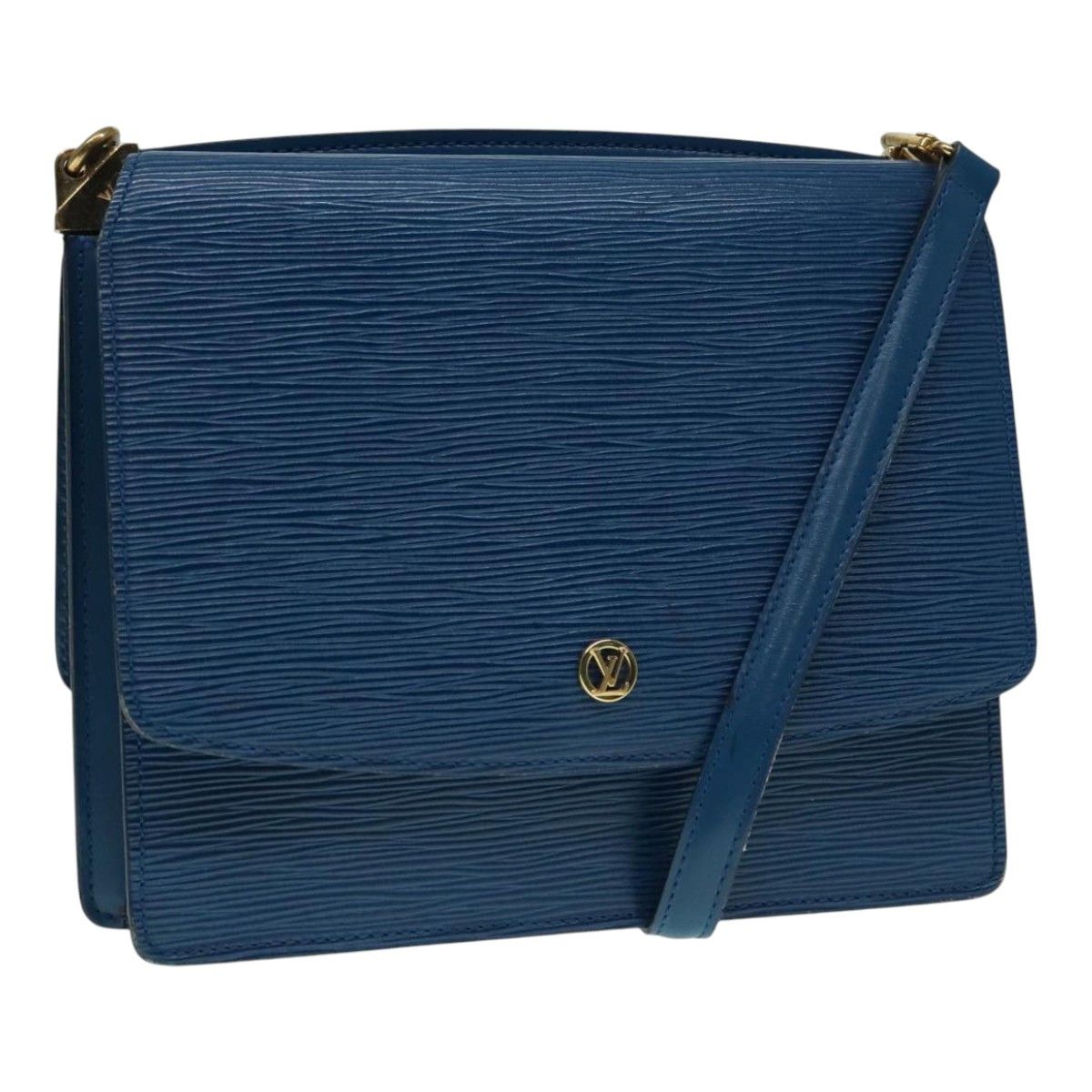 Louis Vuitton Grenelle Blue Leather Shoulder Bag (Pre-Owned) Size ONE SIZE - 17 Thumbnail