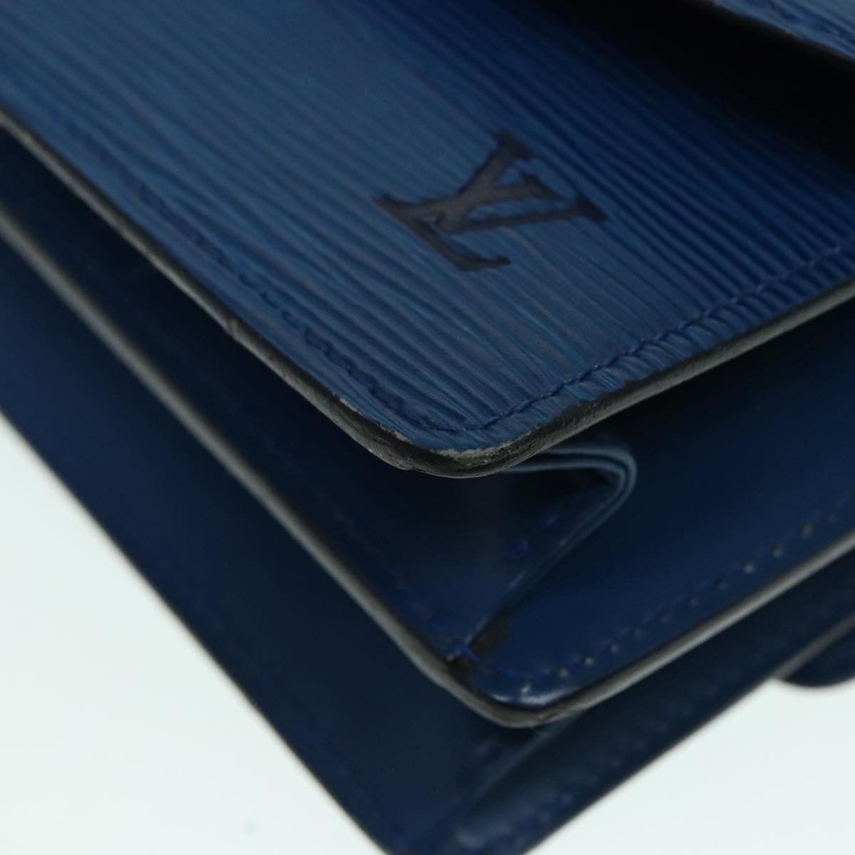 Louis Vuitton Grenelle Blue Leather Shoulder Bag (Pre-Owned) Size ONE SIZE - 10 Thumbnail