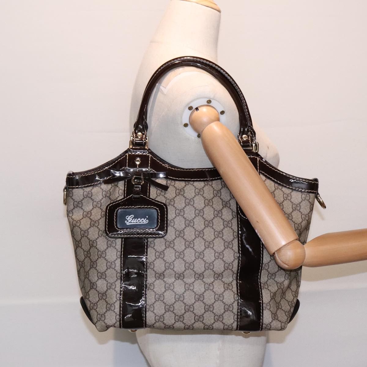 Gucci Flower Beige Canvas Tote Bag (Pre-Owned) Size ONE SIZE - 14 Thumbnail